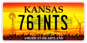 761NTS  license plate in KS