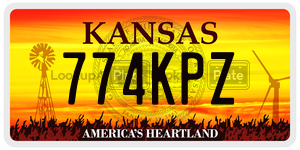 774KPZ license plate in Kansas