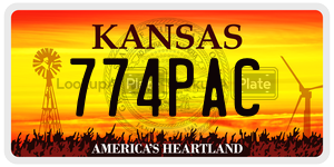 774PAC  license plate in KS