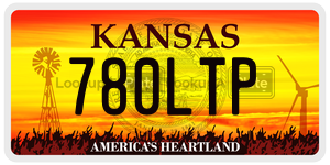 780LTP license plate in Kansas