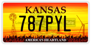 787PYL  license plate in KS
