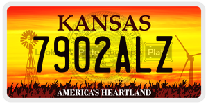 7902ALZ  license plate in KS