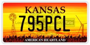 795PCL  license plate in KS
