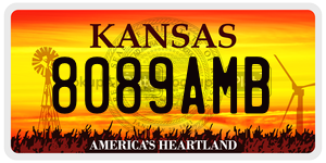 8089AMB  license plate in KS