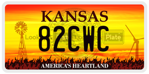 82CWC  license plate in KS