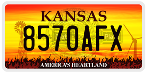 8570AFX  license plate in KS