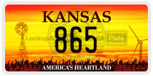 865  license plate in KS