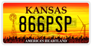 866PSP  license plate in KS