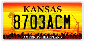8703ACM  license plate in KS