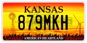 879MKH license plate in Kansas