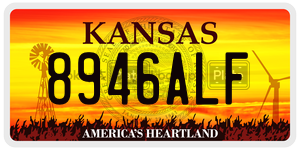 8946ALF  license plate in KS