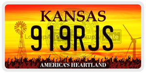 919RJS  license plate in KS