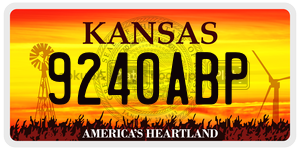 9240ABP  license plate in KS