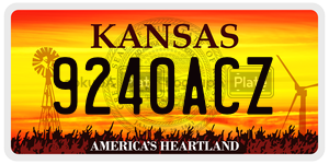 9240ACZ  license plate in KS