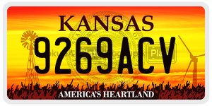 9269ACV  license plate in KS