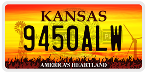 9450ALW  license plate in KS