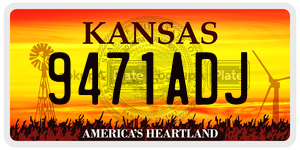 9471ADJ license plate in Kansas
