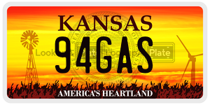 94GAS  license plate in KS
