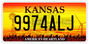 9974ALJ  license plate in KS