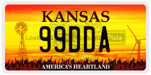 99DDA  license plate in KS