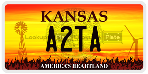 A2TA  license plate in KS