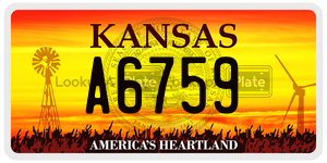 A6759  license plate in KS
