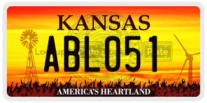 ABL051  license plate in KS