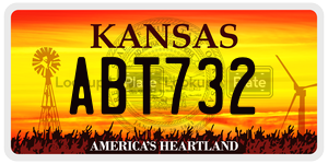 ABT732  license plate in KS
