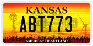 ABT773  license plate in KS