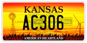 AC306  license plate in KS