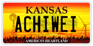 ACHIWEI  license plate in KS