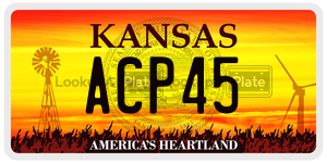 ACP45  license plate in KS