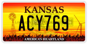 ACY769  license plate in KS