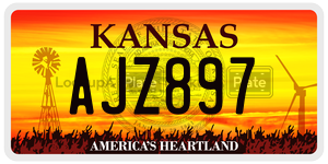 AJZ897  license plate in KS