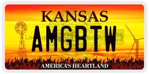 AMGBTW  license plate in KS