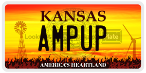 AMPUP  license plate in KS