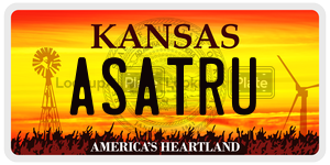 ASATRU license plate in Kansas