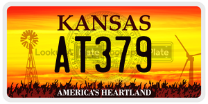 AT379  license plate in KS
