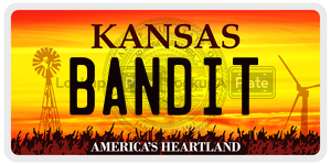 BANDIT license plate in Kansas