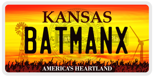 BATMANX  license plate in KS