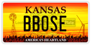 BBOSE  license plate in KS