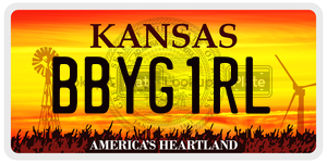 BBYG1RL  license plate in KS