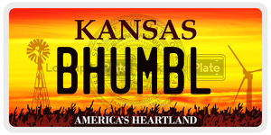 BHUMBL  license plate in KS