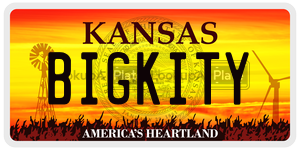BIGKITY  license plate in KS