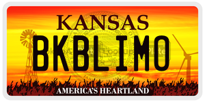 BKBLIMO  license plate in KS