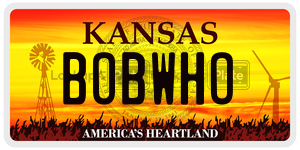 BOBWHO  license plate in KS