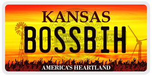 BOSSBIH  license plate in KS