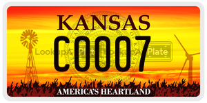 C0007  license plate in KS