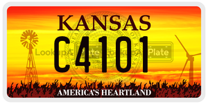 C4101 license plate in Kansas