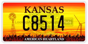 C8514  license plate in KS